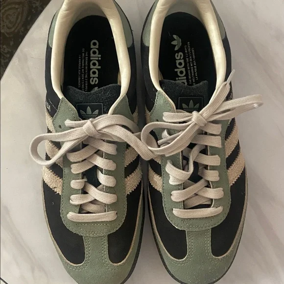 Adidas Samba Green and Black Sneakers Size Women 9, EU 41 1/3 - Picture 2 of 9